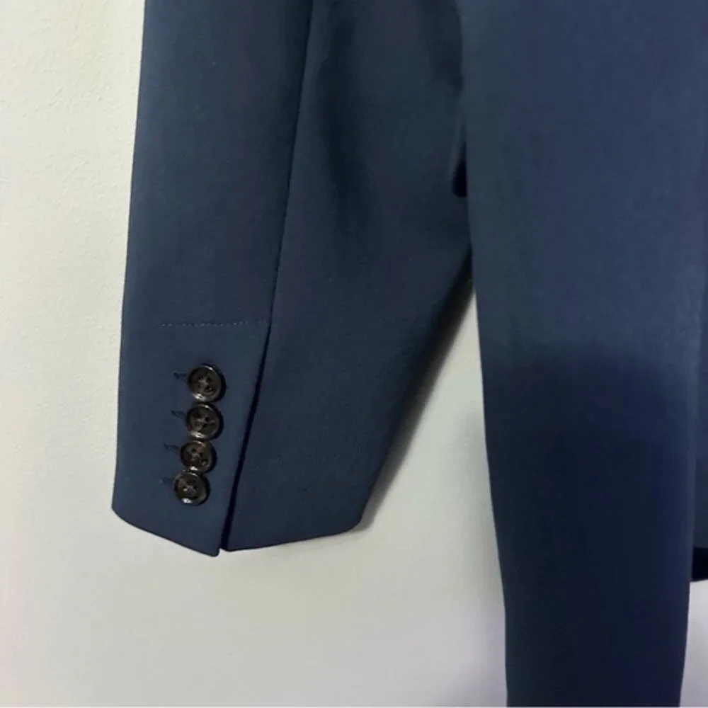 Abercrombie & Fitch Navy Blazer XL NWT Tailored Old Money Chic - Picture 8 of 14